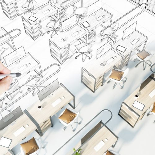 Before,And,After,Renovation,Coworking,Office,Interior,Sketch.,Repairs,Concept