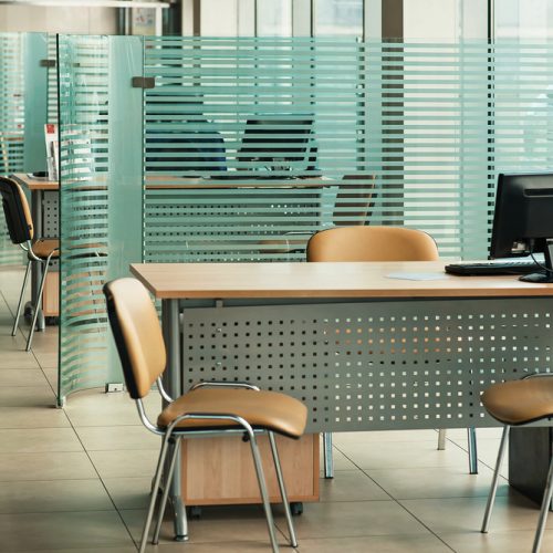 Workplace,In,The,Office,Of,The,Car,Center,Pavilion.,A